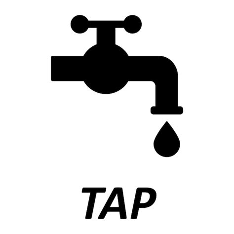 Premium Vector | Tap water icon logo vector design