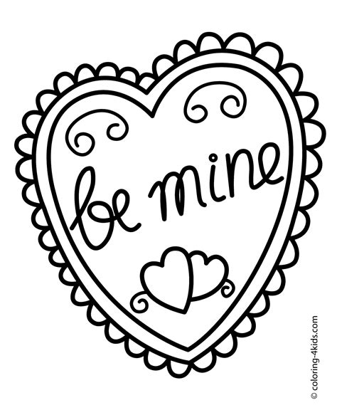 Detailed Heart Coloring Pages At Free Printable