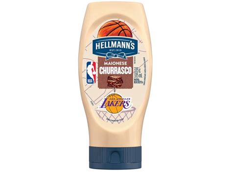 Maionese Lupulada Hellmanns NBA Los Angeles Lakers Churrasco 335g