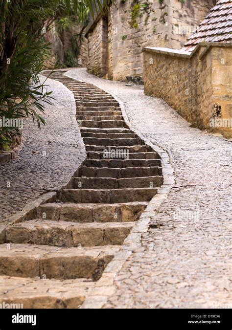 Winding Stairs Up La Roche Stone Stairs Make It Easier To Navigate