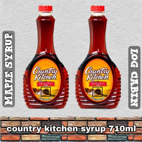 Jual Country Kitchen Maple Syrup 710 Ml Log Cabin Indonesia Shopee