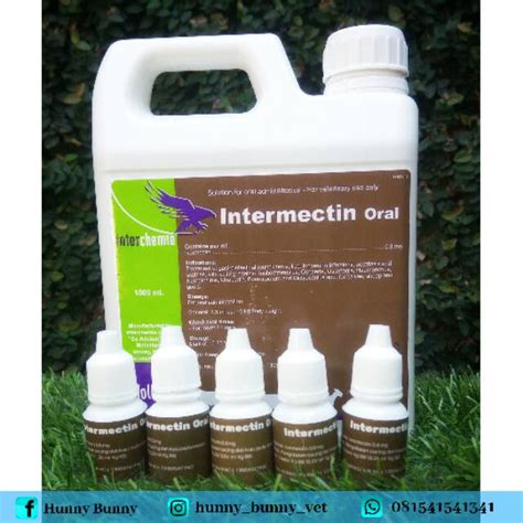 Jual Intermectin Oral Ml Obat Kutu Gudik Cacing Scabies Kucing