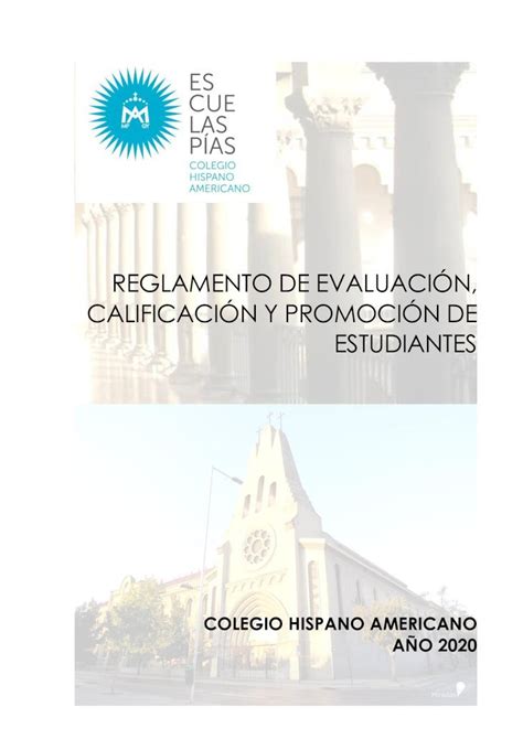 Pdf Reglamento De Evaluaci N Calificaci N Y Promoci N Wp Content