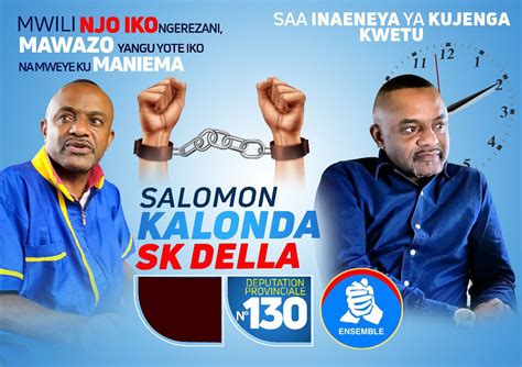 Salomon Kalonda intensifie sa campagne à la députation provinciale à