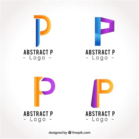 Premium Vector Abstract Letter P Logo Collectio