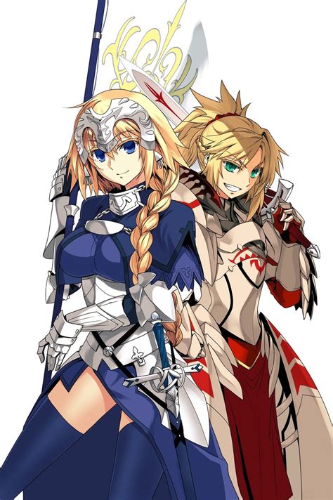 Jeanne D Arc Mordred Mordred And Jeanne D Arc Fate And More