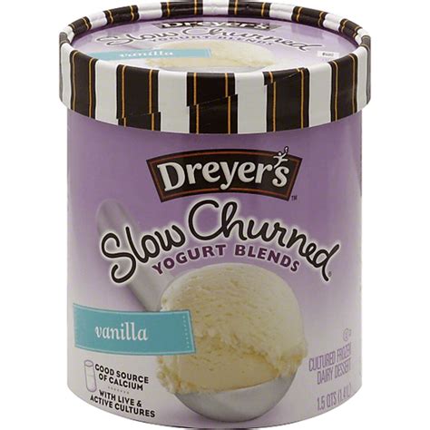 Edys Slow Churned Yogurt Blends Frozen Dairy Dessert Vanilla Frozen