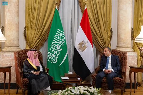 The Minister Of Foreign Affairs Discusses With His Egyptian Counterpart