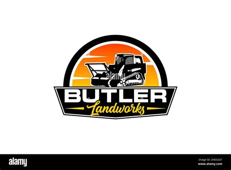 Butler Logo Template Vector Heavy Equipment Logo Vector For