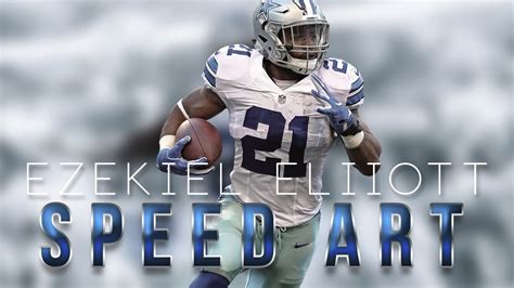 Ezekiel Elliott Speed Art Youtube