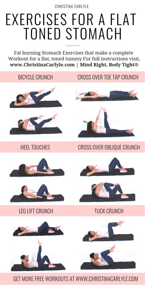 The Best Stomach Exercises For A Tight Flat Toned Tummy Stomach