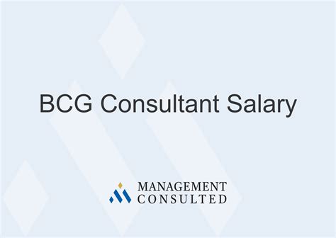 BCG Consultant Salary The Management Consulting Experts