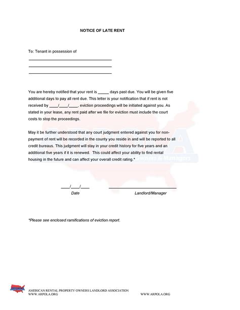 Rental Letter Template