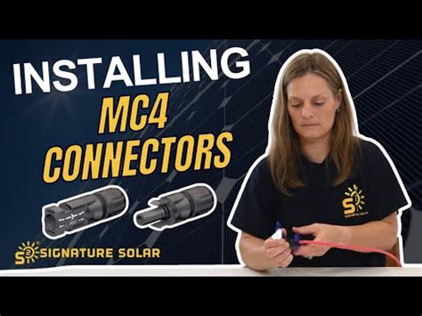 assemble mc connectors  solar youtube