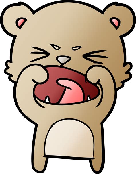 Angry Cartoon Bear Drawing 46722726 Png