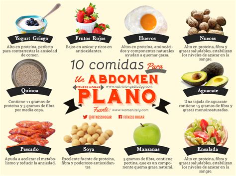 10 Comidas Para Un Abdomen Plano Ejercicios Fitness Pinterest Abdomen Plano Abdomen Y