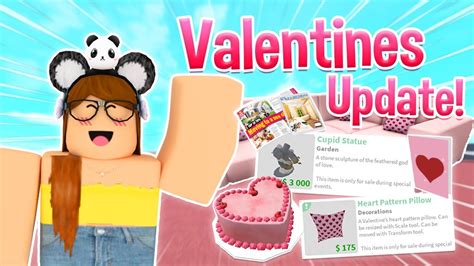 New Bloxburg Valentines Update New Foods Furniture And More Youtube