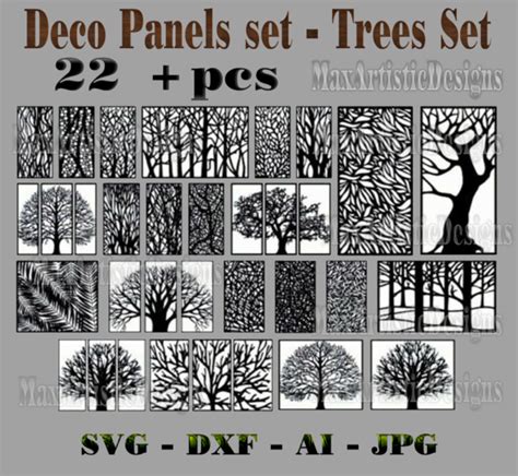 Tree Shaped Panels For Plasma Laser Water Jet Finest Cnc Router