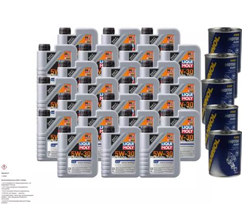 24 L OLIO Motore Liqui Moly Special Tec LL 5W 30 5x Scarico Motore EUR