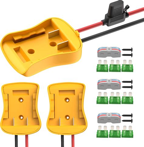 Rvboatpat Power Wheel Battery Adapter For Dewalt 20v Battery Adapter Converter Kit