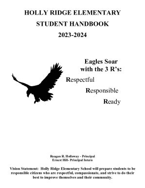 Fillable Online Holly Ridge Elementary, Holly Springs, NC, PK-5 Grade ...