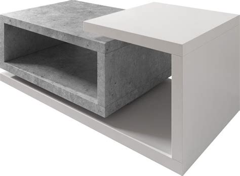 Meubella Salontafel Bello Beton Wit Cm Bol