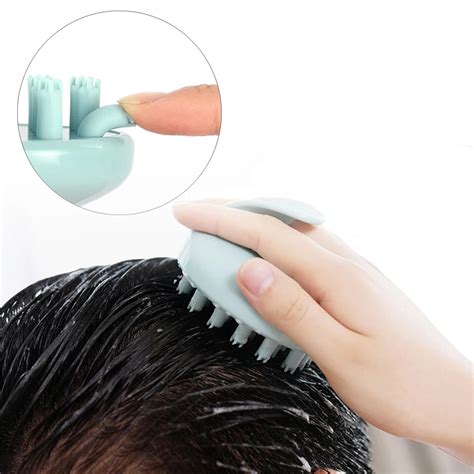 Anti Slip Silicone Emagrecimento Escova De Lavar O Cabelo Escova