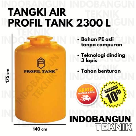 Jual Toren Tangki Tandon Air Profil Tank Tda Liter Liter