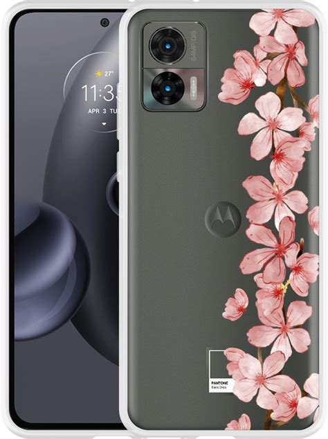 Motorola Edge 30 Neo Hoesje Flower Branch Bol