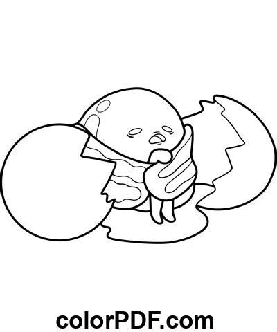 Frozen Egg Gudetama Coloring Pages And Books In Pdf