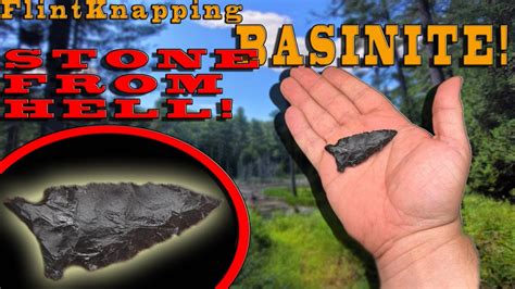 Flint Knapping Adventures Crafting An Arrowhead From Basanite YouTube