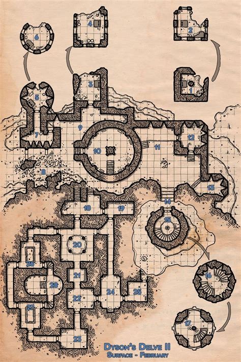 Dungeon23 Dyson’s Delve Ii Level 2 Complete In 2024 Fantasy Map Dungeon Maps Dnd World Map