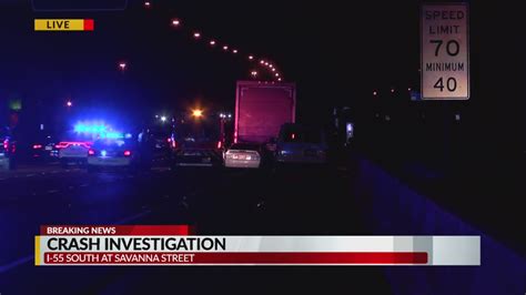 One Dead After Crash On I 55 Southbound In Jackson Breaking News