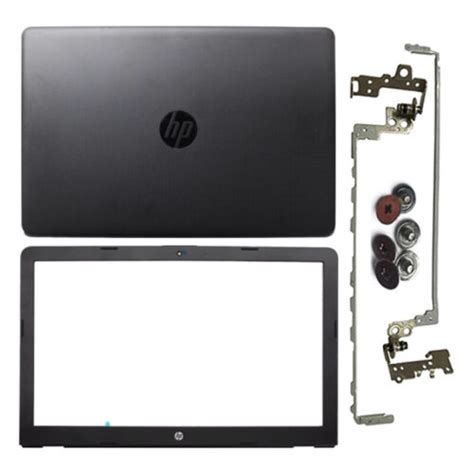 New For Hp Bs T Br Bw Black Lcd Back Cover Front Bezel Hinges W