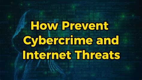 How To Prevent Cybercrime And Internet Threats Youtube