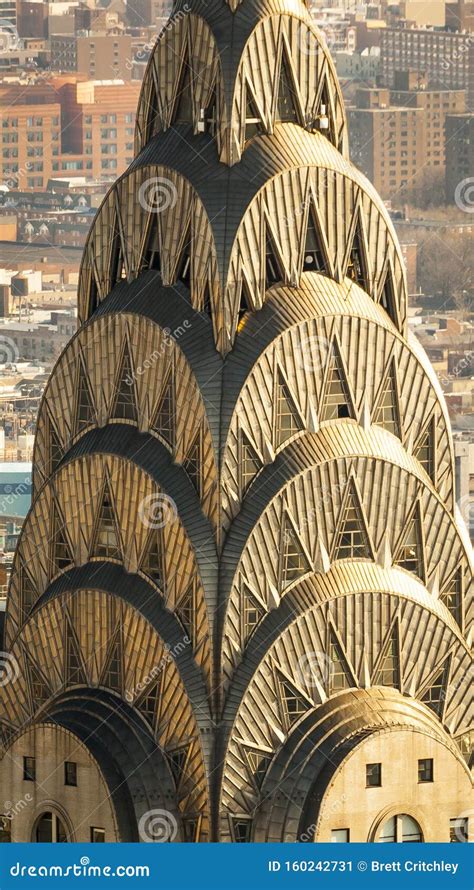 The Chrysler Building Art Deco Close Up View Editorial Photo - Image of roof, manhattan: 160242731