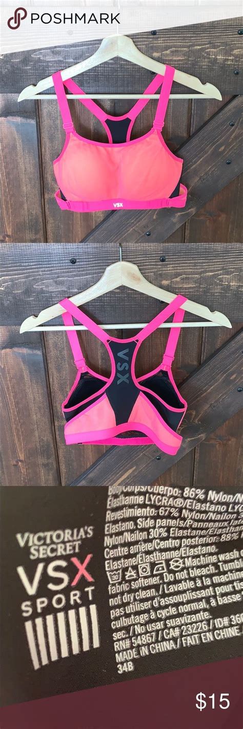 Victorias Secret Vsx Sports Bra Size 34b Vsx Sport Bra Sports Bra Sizing Sports Bra