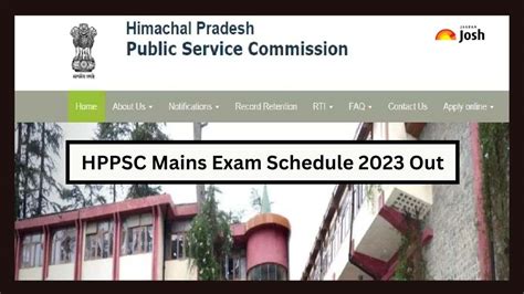 HPPSC Mains Exam Schedule 2023 Out एचपपएसस मखय परकष क तरख