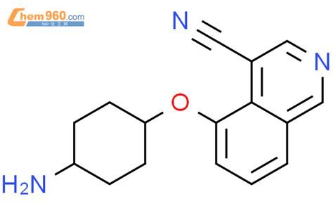 651308 56 4 4 Isoquinolinecarbonitrile 5 Cis 4 Aminocyclohexyl Oxy