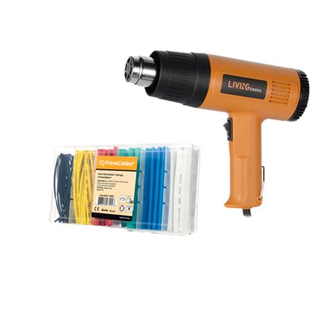 1500W Heat Gun Hot Air Wind Blower With 4 Nozzles And Two Heat Levels Power Heater LIVINGbasics