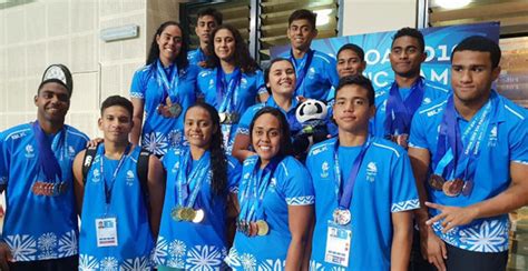 Fiji Swim Team To Pacific Games Complete Campaign With Gold Silver