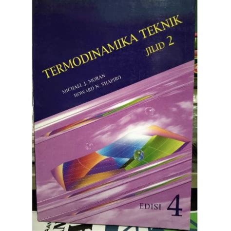 Jual Termodinamika Teknik Jilid 2 Edisi 4 Shopee Indonesia