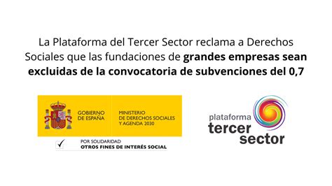 La Plataforma Del Tercer Sector Reclama A Derechos Sociales Que Las