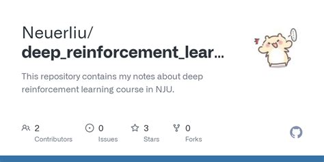 GitHub Neuerliu Deep Reinforcement Learning Notes This Repository