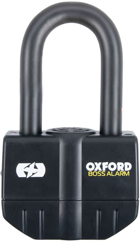 OXFORD Boss Alarm 16 Black Disc Brake Locks For Motorcycles Rad Eu En