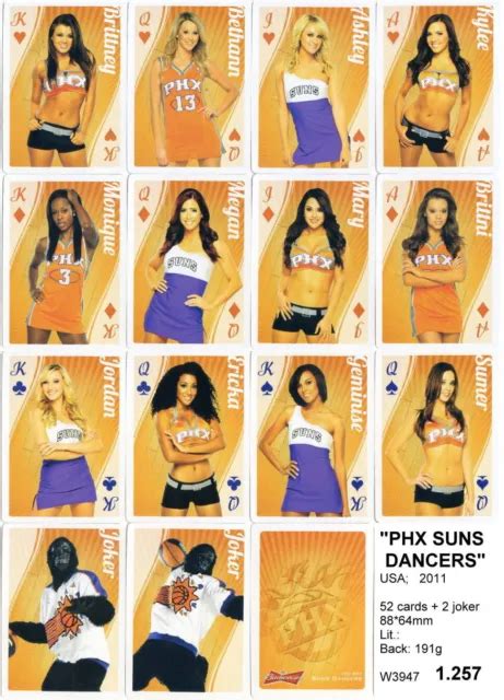 Spielkarten Playing Cards Erotic Sexy Nude Pin Up Usa Phx Suns E