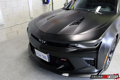 Chevrolet Camaro SS Satin Black - CUSTOMWRAPS.CA