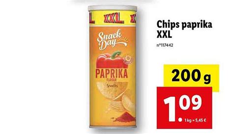 Promo Chips Snack Day Paprika Xxl Chez Lidl ICatalogue Fr