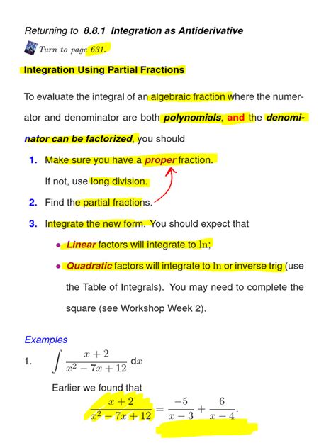 05integration Using Partial Fractionsfull Pdf