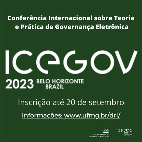 Icegov Convida Professores E Estudantes Da Ufmg Ltimos Dias Para